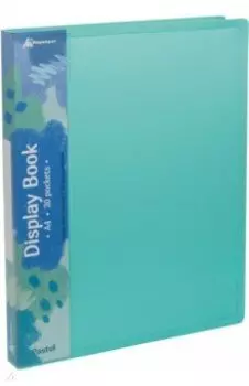 Папка с 20 вкладышами Pastel, A4, мятная