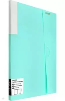 Папка с 20 вкладышами Pastel, бирюзовая, А4