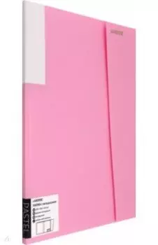Папка с 20 вкладышами Pastel, розовая, А4