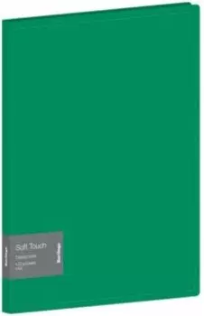 Папка с 20 вкладышами Soft Touch, зеленая
