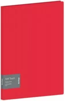Папка с 30 вкладышами Soft Touch, красная