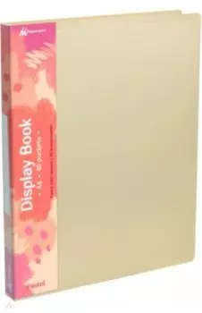 Папка с 40 вкладышами Pastel, A4, желтая