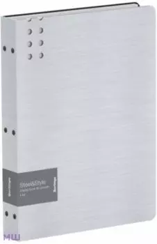 Папка с 80 вкладышами Steel&Style, белая