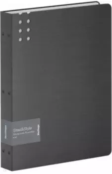 Папка с 80 вкладышами Steel&amp;Style, черная