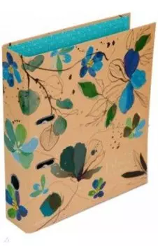 Папка с арочным механизмом Bloom Garden, A4, 75 мм, синяя