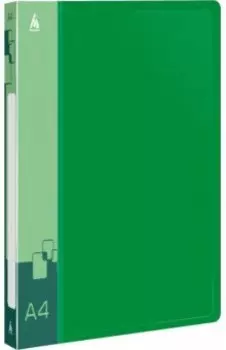 Папка с металлическим зажимом, А4, зеленая