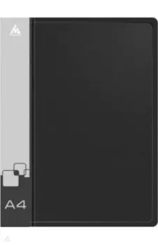 Папка с пружинным скоросшивателем, А4, черный