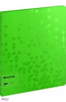 Папка с пружинным скоросшивателем Neon, зеленый неон