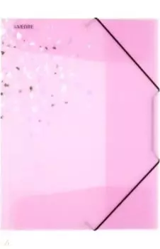 Папка с резинкой Crystal Dream, розовая, А4