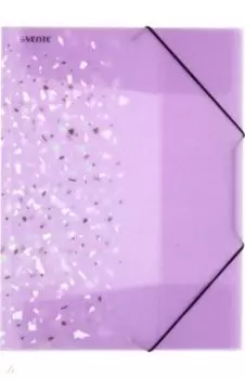 Папка с резинкой Crystal Dream, сиреневая, A4