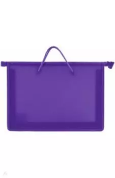 Папка с ручками, А4, фиолетовая