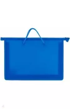 Папка с ручками, А4, синяя