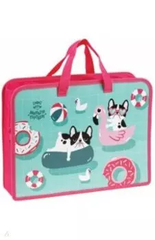 Папка с ручками Happy Pugs, А4