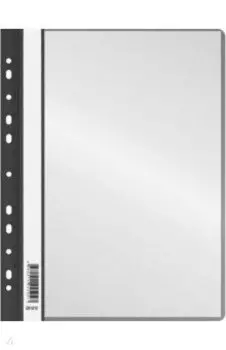 Папка-скоросшиватель, черная, 10 вкладышей