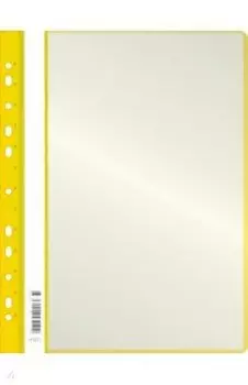 Папка-скоросшиватель, желтая, 10 вкладышей