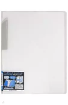 Папка-уголок А4 "Novita" прозрачный/ белый (RA-N210T)