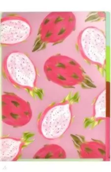 Папка-уголок для документов пластиковая Драконий фрукт, А4