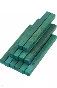 Пастель масляная твердая 8100/111, зеленый темный, 12 штук