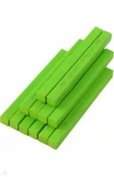 Пастель масляная твердая 8100/133, зеленый желчный, 12 штук