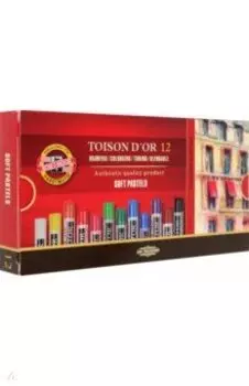 Пастель сухая художественная Toison d`Or Soft 8512, 12 цветов