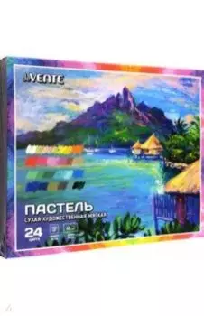 Пастель сухая мягкая, 24 цвета