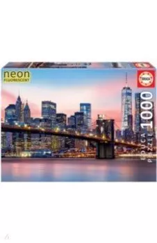 Пазл-1000 Бруклинский мост, неон