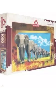 Пазл 1000 деталей "Слоны" (4373)