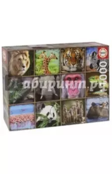 Пазл-1000 "Коллаж. Дикие звери" (17656)