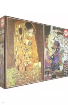 Пазл-1000 "Поцелуй + Дева, Густав Климт" (2 шт.) (18488)