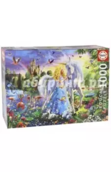Пазл-1000 "Принцесса и единорог" (17654)