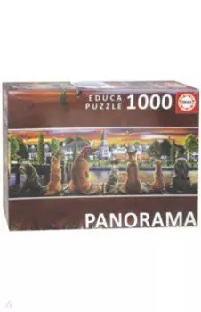 Пазл-1000. Собаки на набережной, панорама