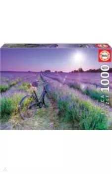 Пазл-1000 Велосипед в лавандовом поле