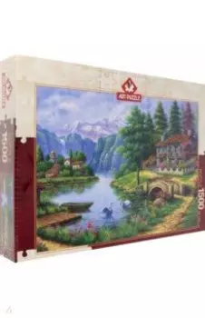 Пазл-1500 Деревня у озера