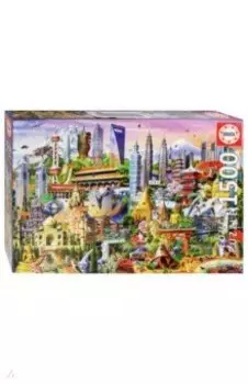 Пазл-1500 "Достопримечательности Азии" (17979)