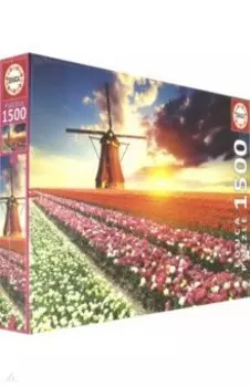 Пазл-1500 "Пейзаж, тюльпаны" (18465)