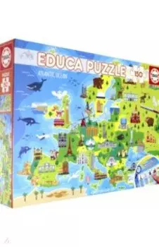 Пазл-150 "Карта Европы" (18607)