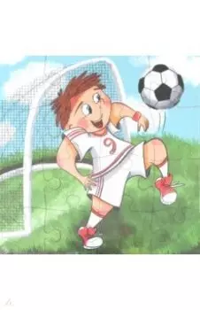 Пазл-16 деревянный. Футболист