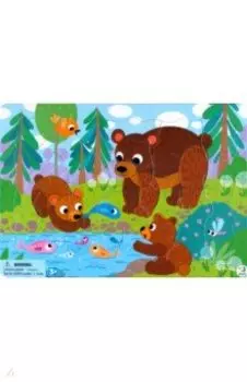 Пазл-21 Медвежата, в рамке
