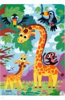 Пазл-21 Жираф, в рамке