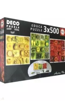 Пазл 3 штуки по 500 деталей "Три цвета. Андреа Тилк" (18454)