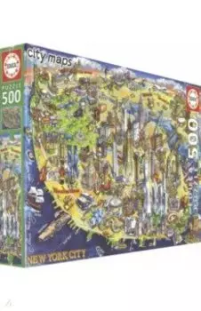 Пазл-500 "Карта Нью-Йорка" (18453)