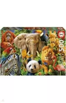 Пазл-500 Коллаж из диких животных