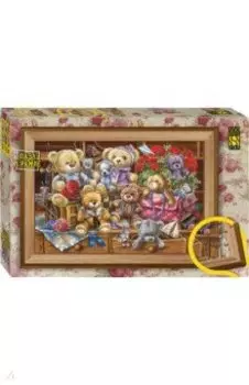 Пазл-500 с рамкой. Семья мишек