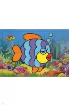 Пазл 6 элементов Рыбка