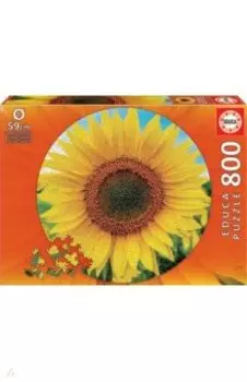 Пазл-800 круглый. Подсолнух