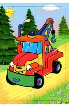 Пазл Автокран, 6 элементов