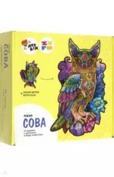 Пазл деревянный развивающий Сова, 170 деталей