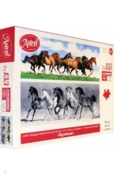 Пазл-Диптих (2х133). Кони (05723)