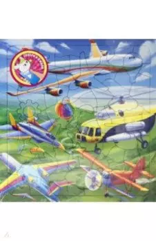 Пазл фигурный Самолеты, 80 деталей