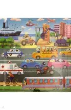 Пазл фигурный Транспорт, 45 деталей